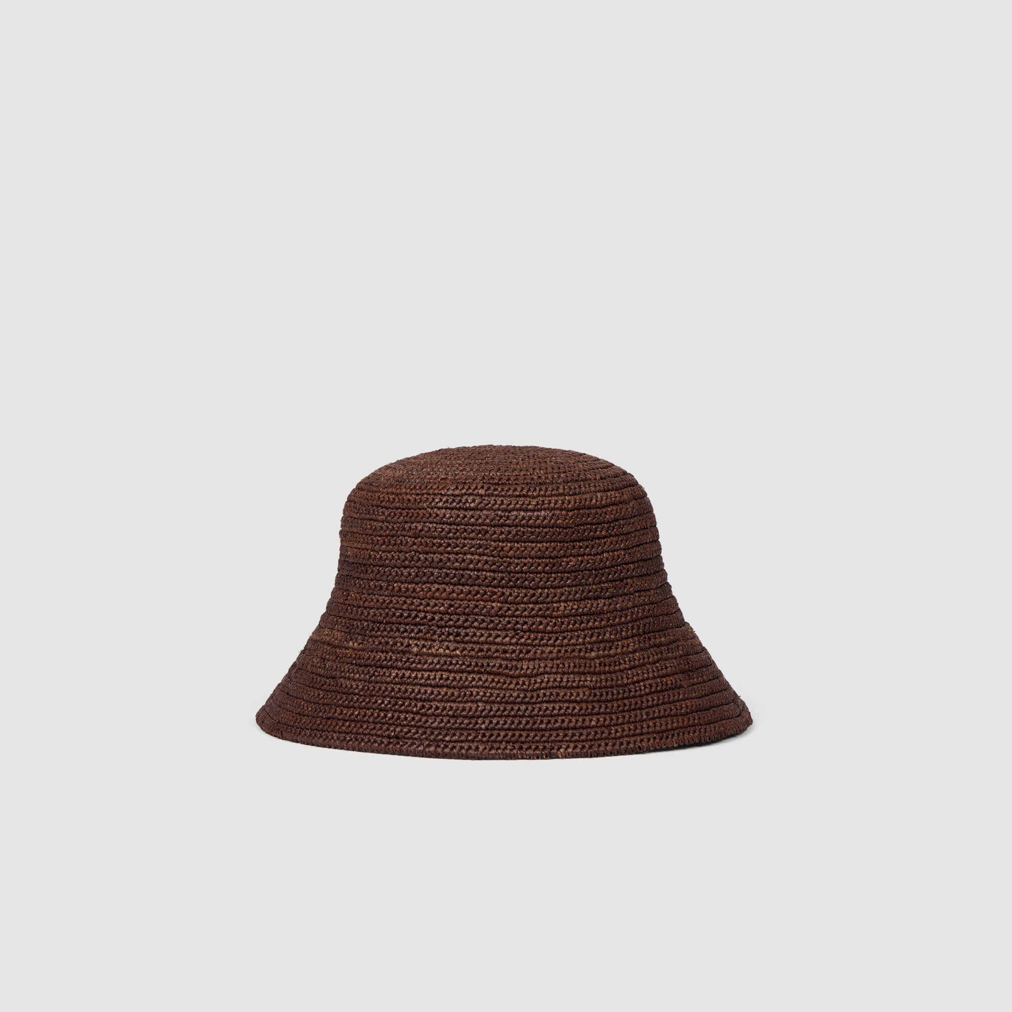 H&auml;kel-Fischerhut aus Raffia