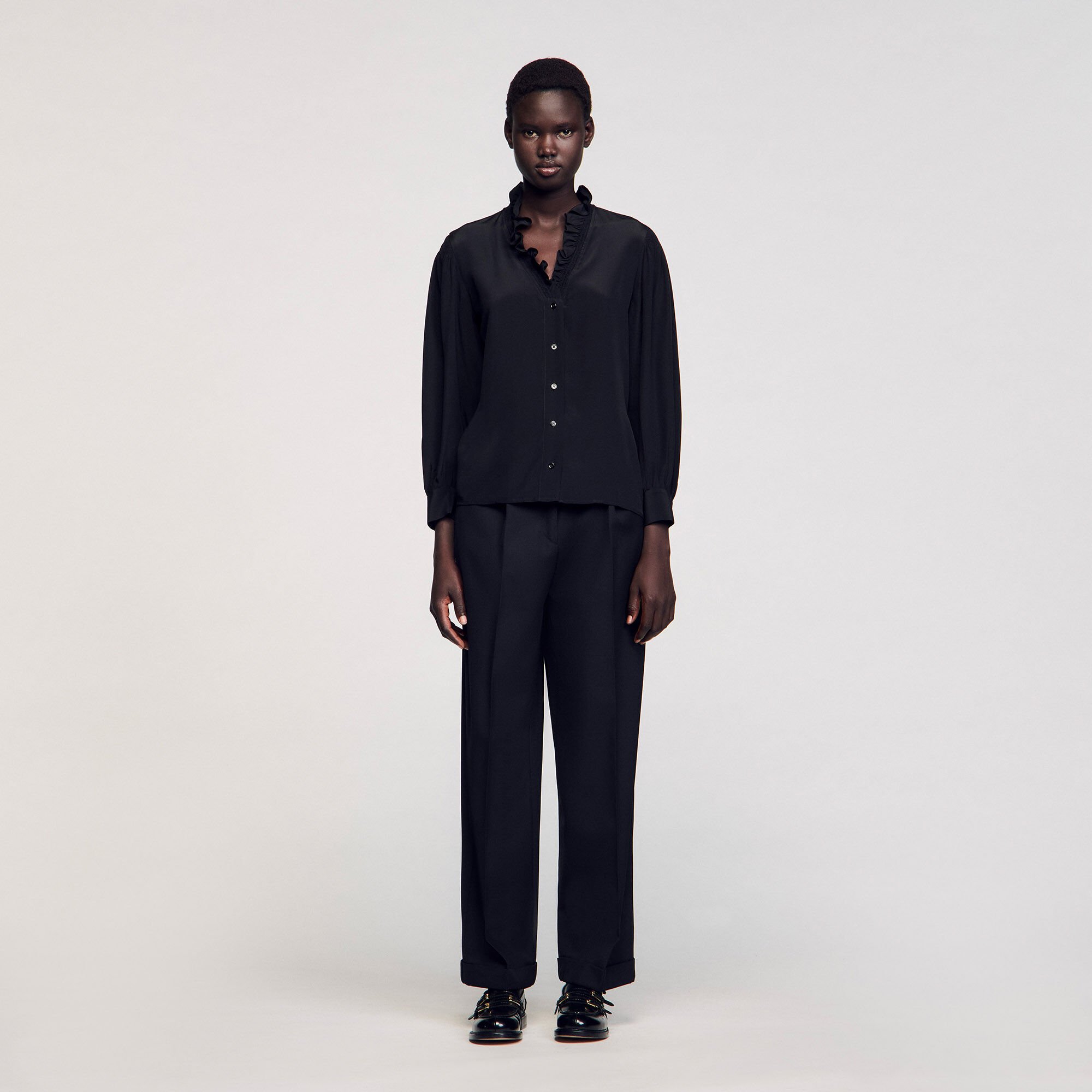 Chemise fluide en soie