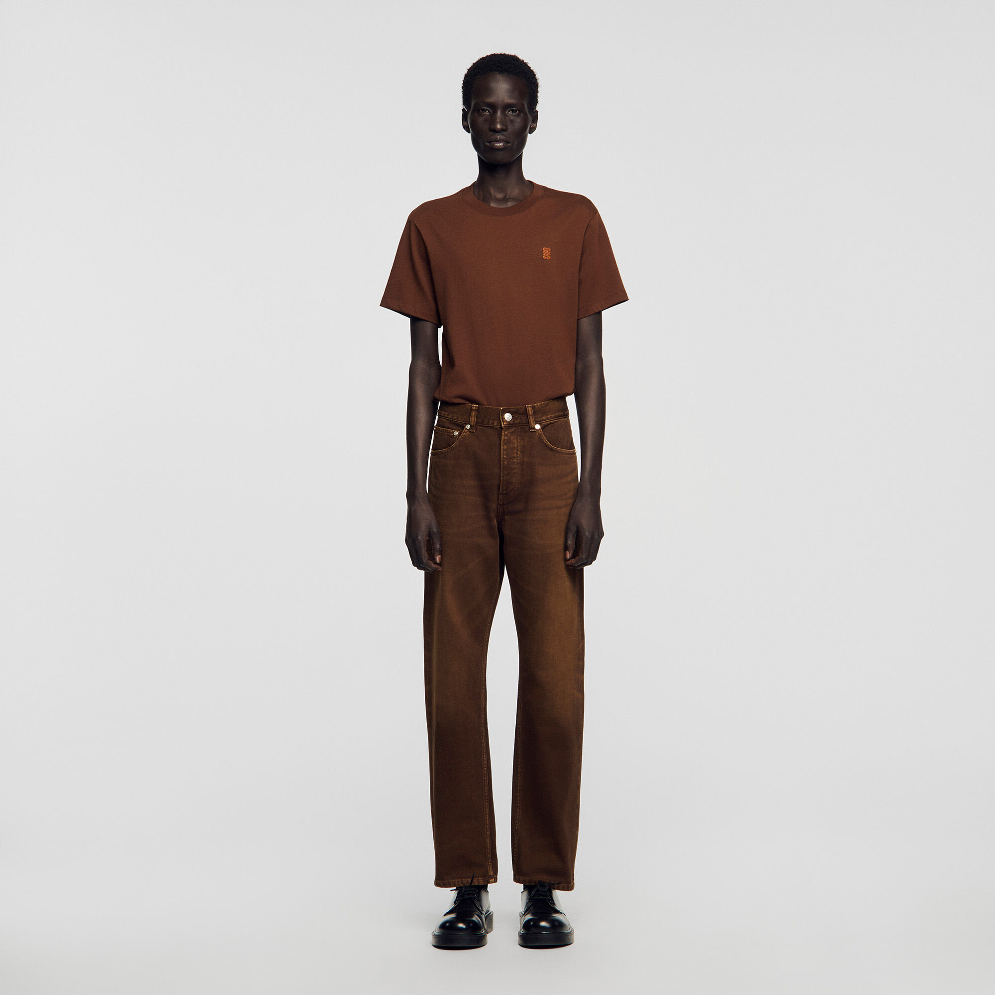 Jean regular effet d&eacute;lav&eacute;