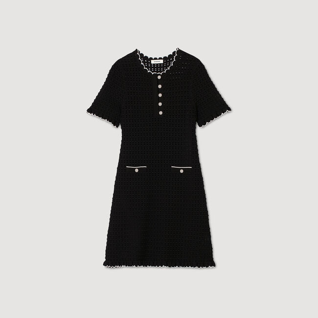 Robe courte en maille 