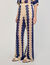 Hose aus zweifarbigem Strick