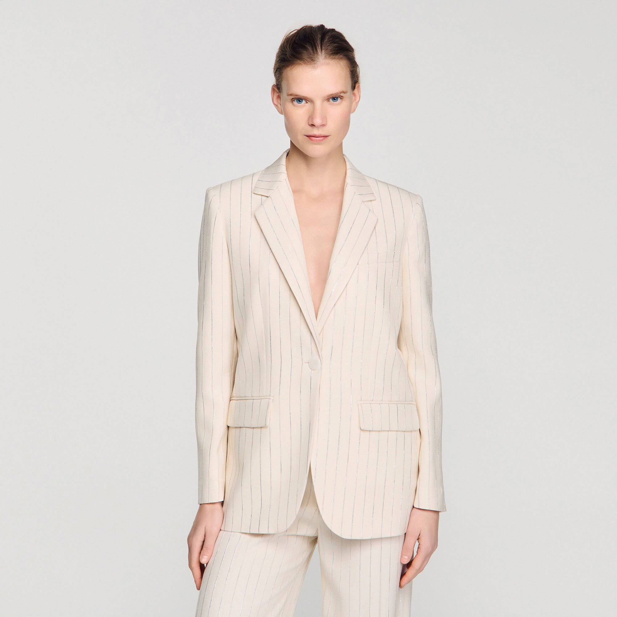 Striped tailored jacket