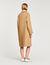 Trench coat with rhinestone collar