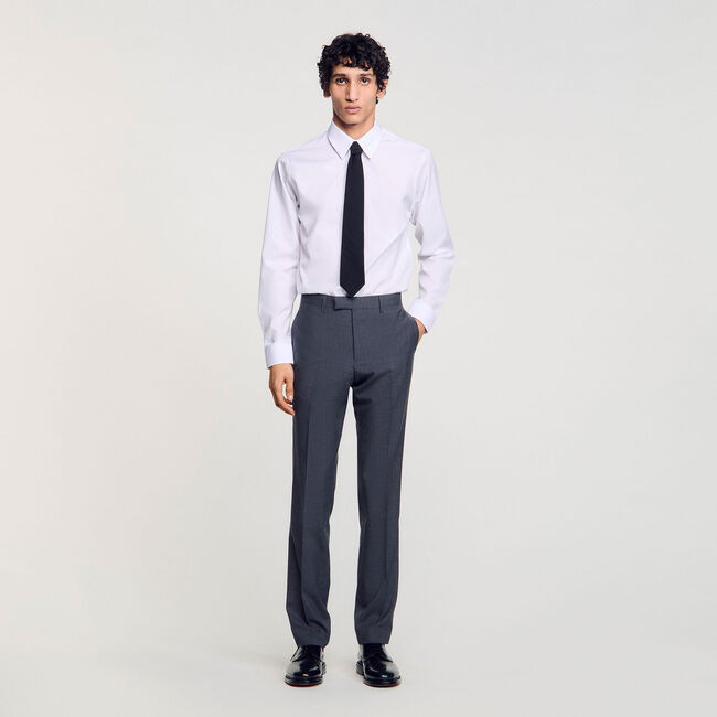 Pantalon de costume en laine