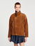 Oversized suede jacket