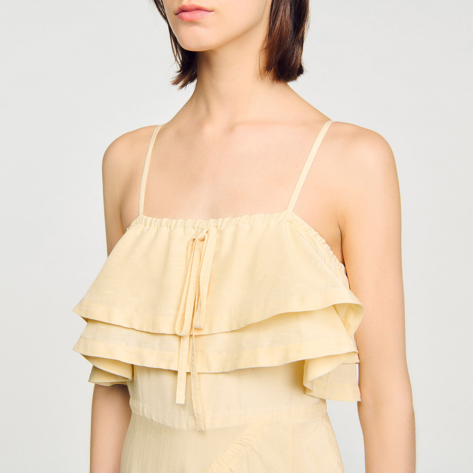 Ruffled maxi dress