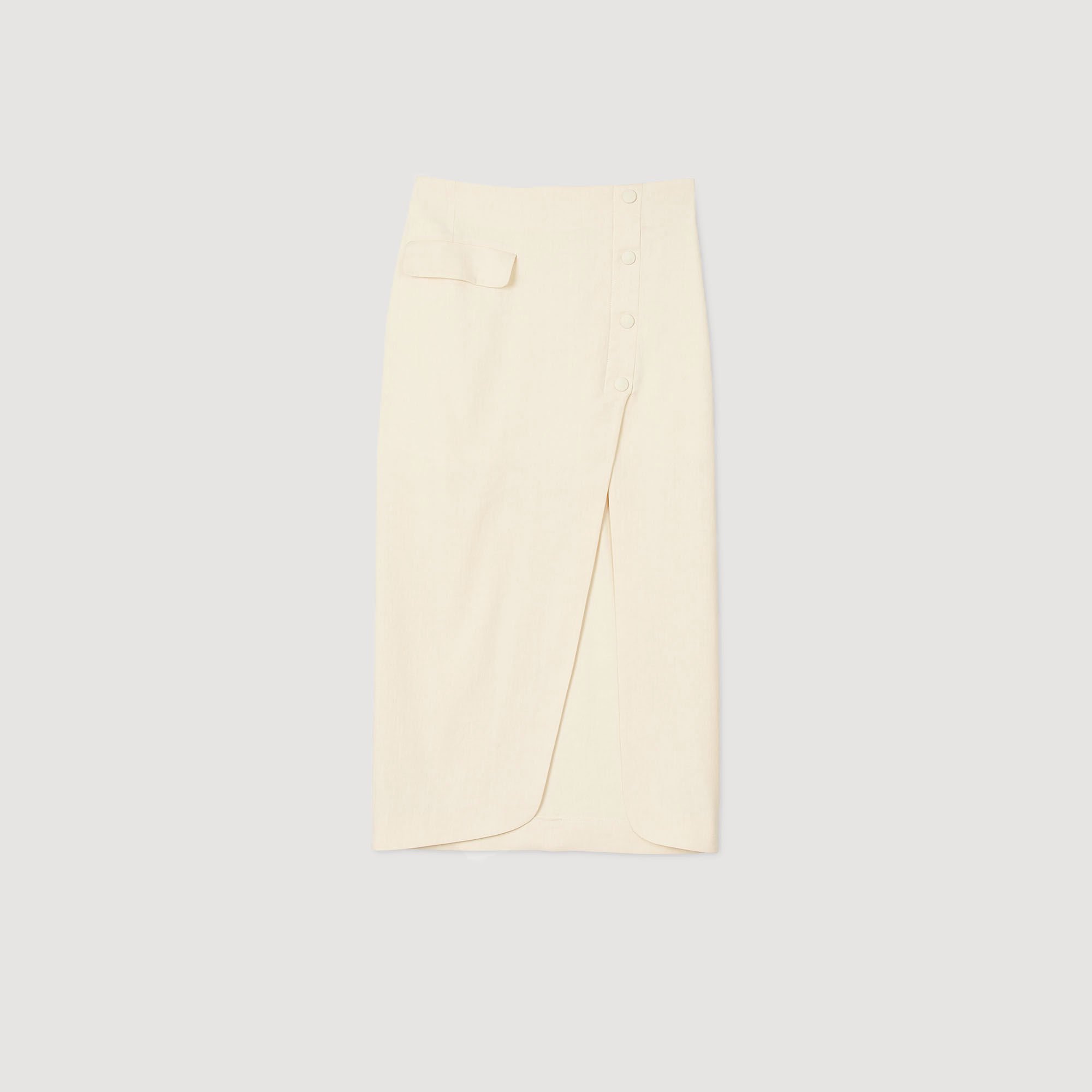 Long slit skirt