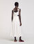 Lace trim maxi dress