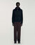 Wool aviator jacket with shearling