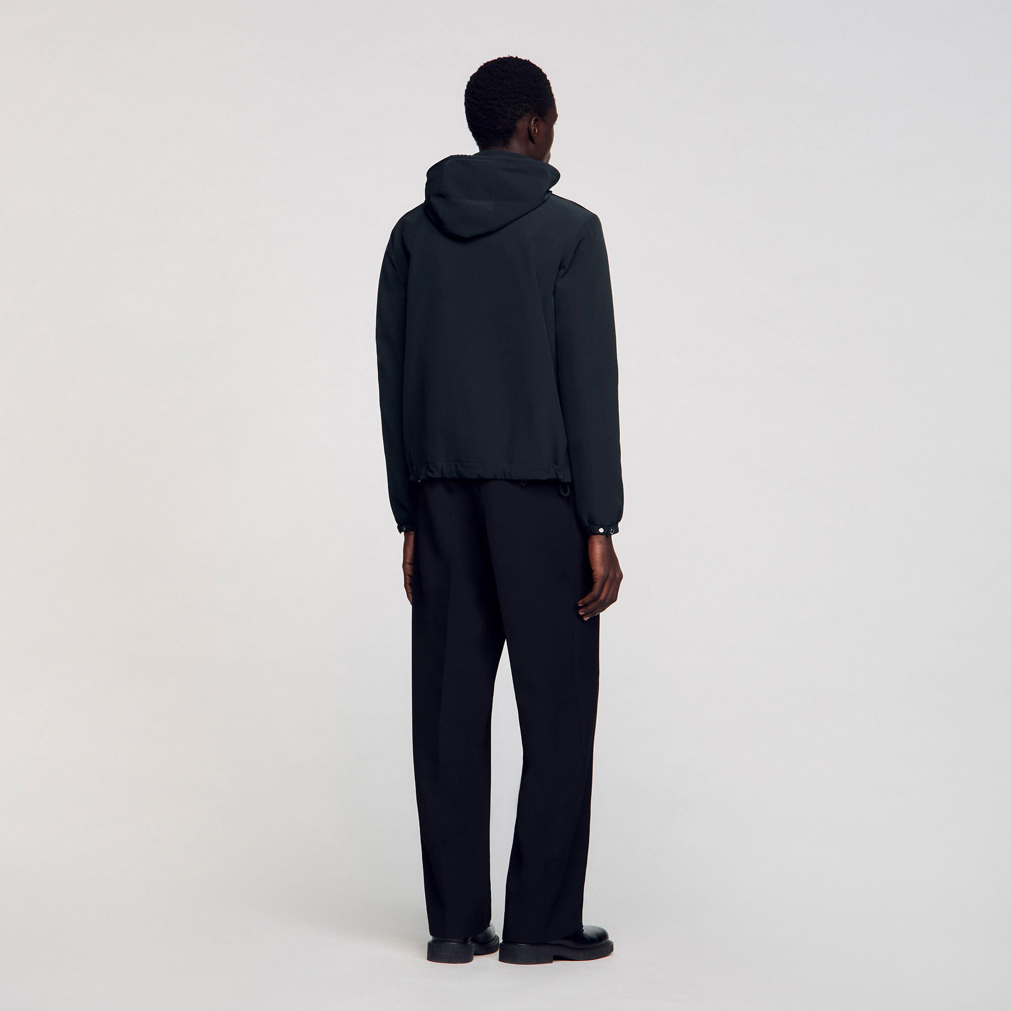Reißverschluss-Blouson mit Kapuze