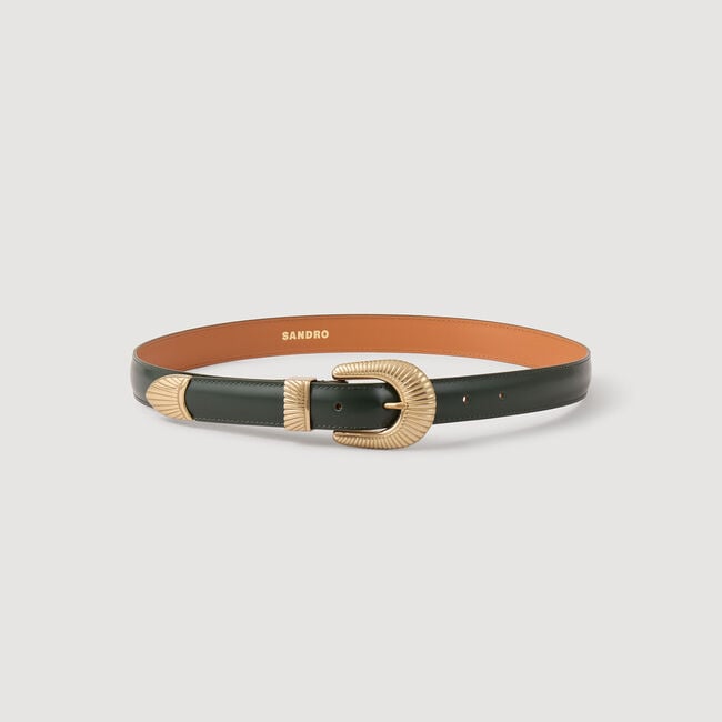 Leather belt