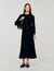 Robe longue maille texturée