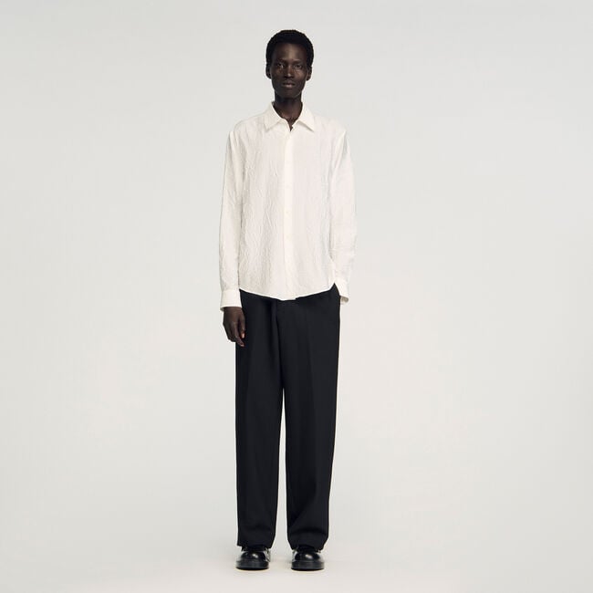 Chemise effet froissé