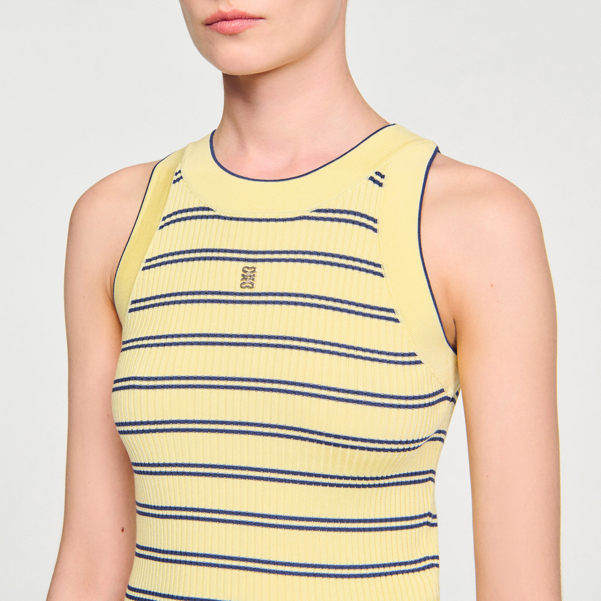 Gestreiftes Stricktop