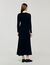 Robe longue maille texturée