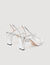 Sandalen aus metallisiertem Leder