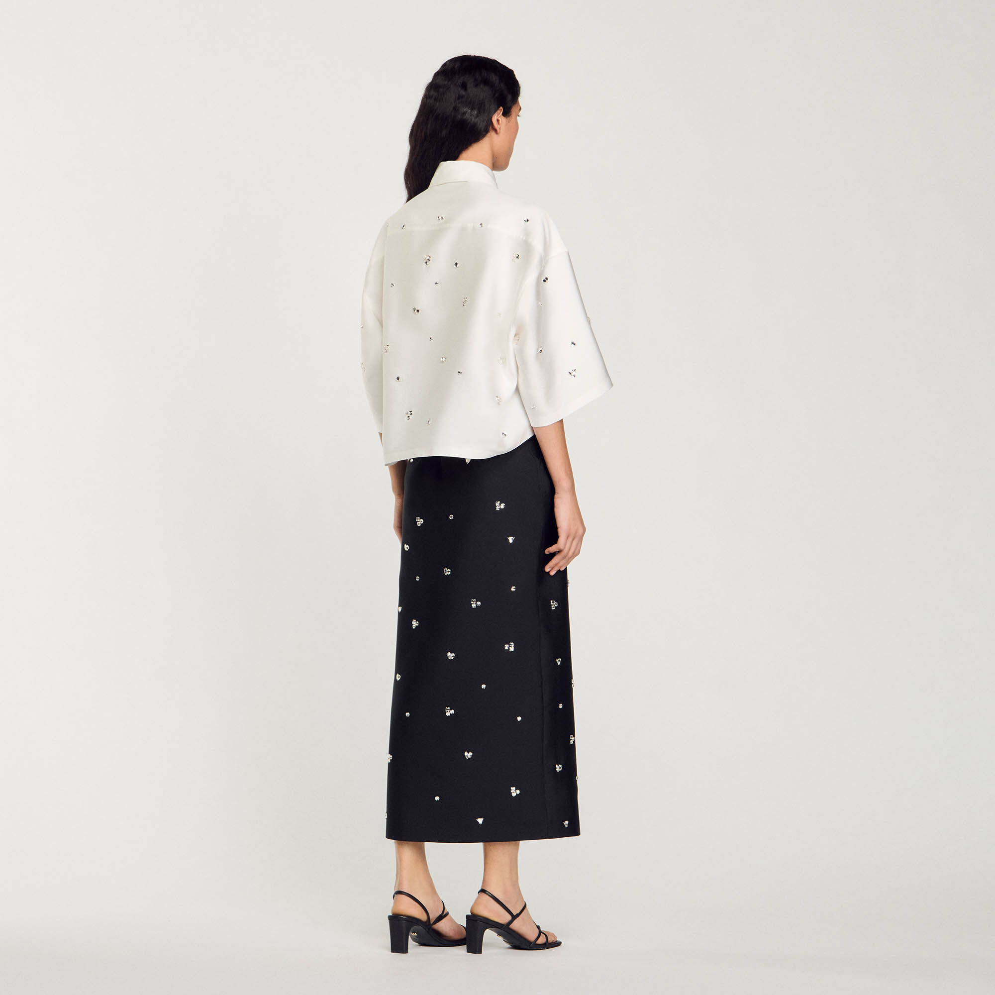 Chemise ornée de strass