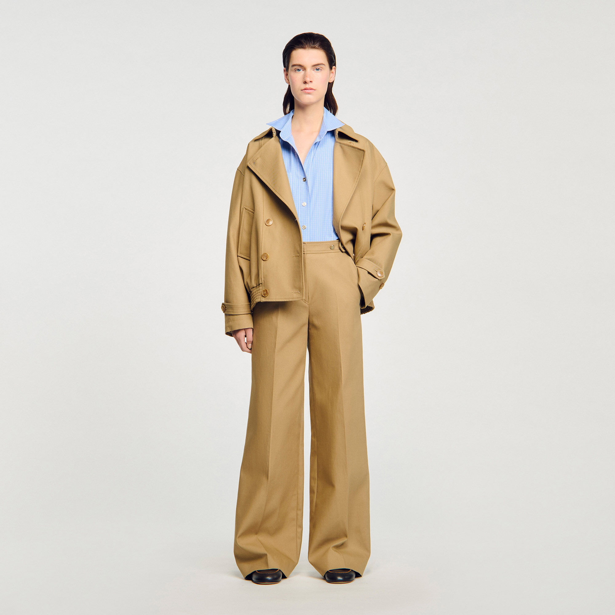 Pantalon de tailleur en coton