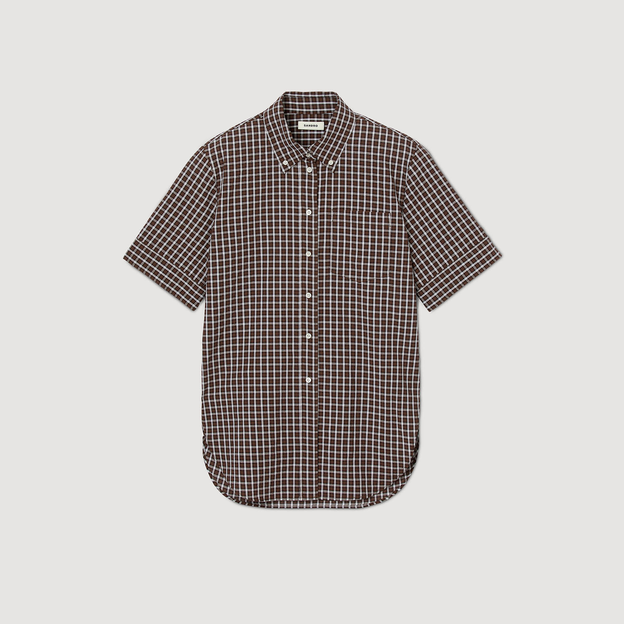Chemise oversize à carreaux