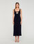 Robe longue cœur strassé