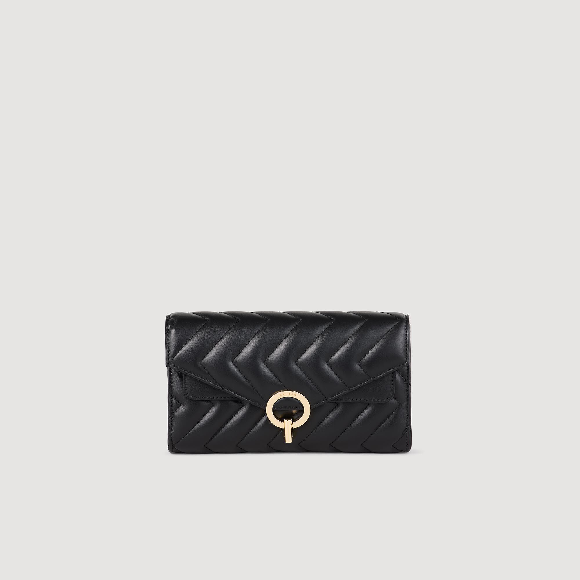 Crossbody-Pochette aus Leder