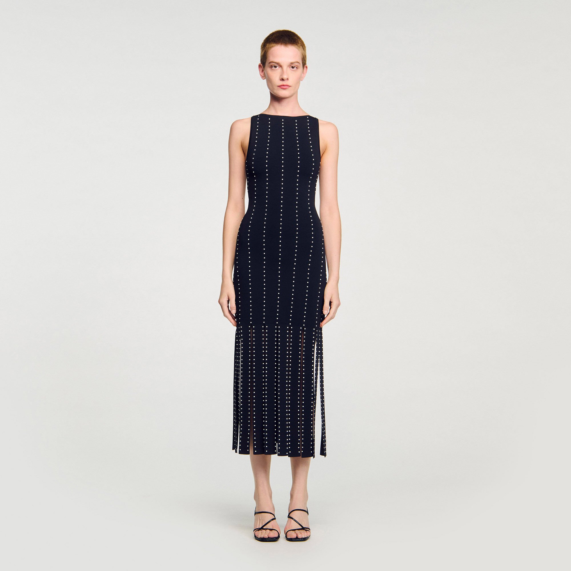 Robe longue à franges