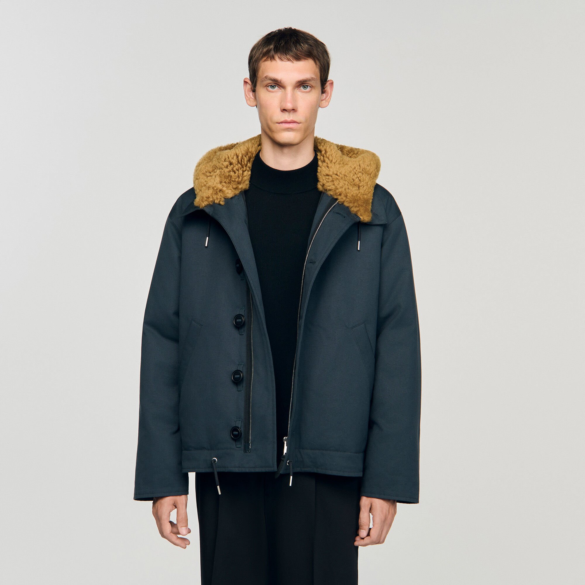 Parka aus Baumwolle mit Kapuze
