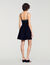 Robe courte en velours &agrave; strass - Femme | Sandro
