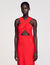 Robe longue croisée