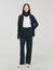 Knit rhinestone-covered trousers