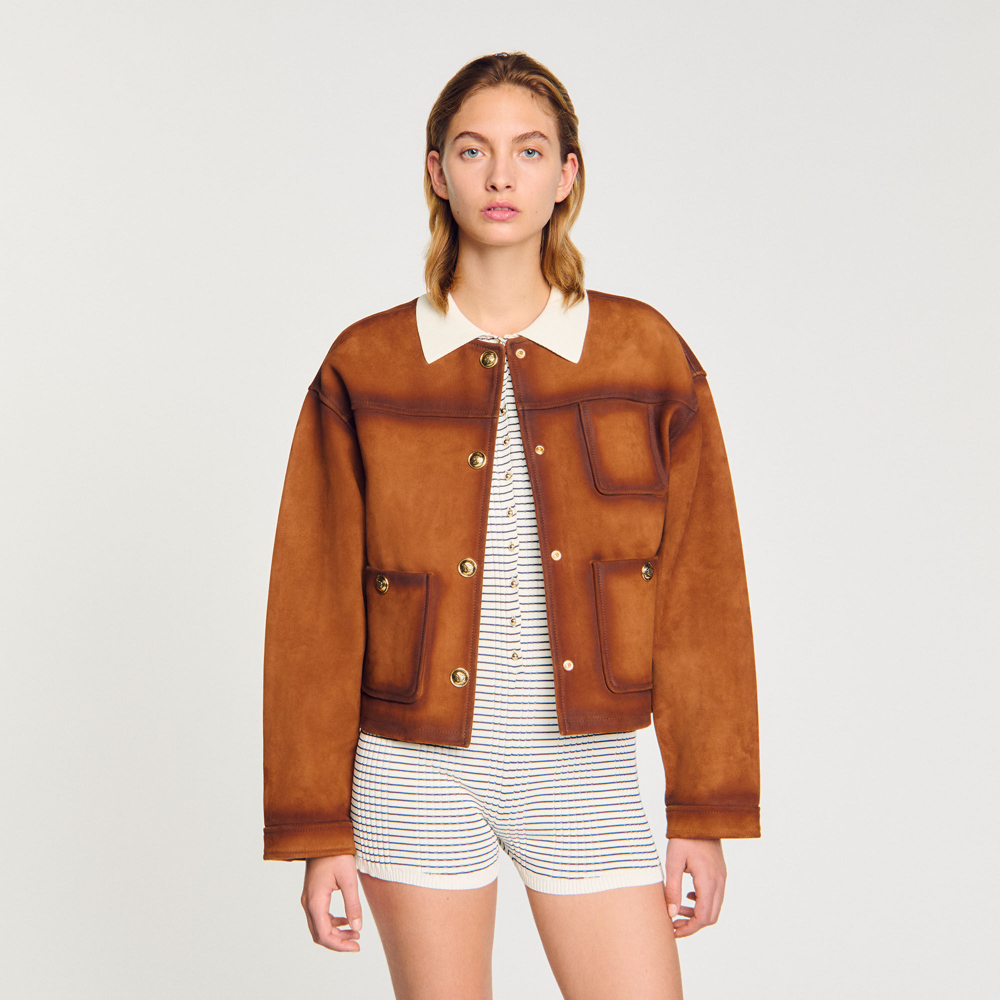 Blouson en suède