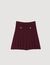 Short pleated knit skirt