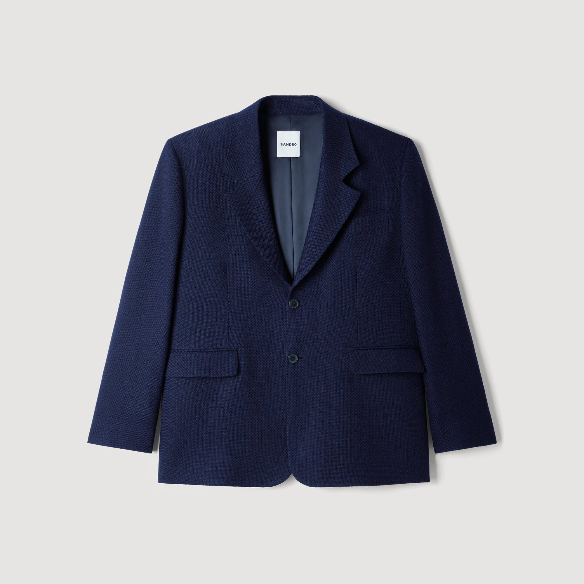 Veste de costume oversize en laine - Homme | Sandro