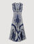 Langes Kleid mit Bandana-Print