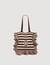 Striped crochet bag