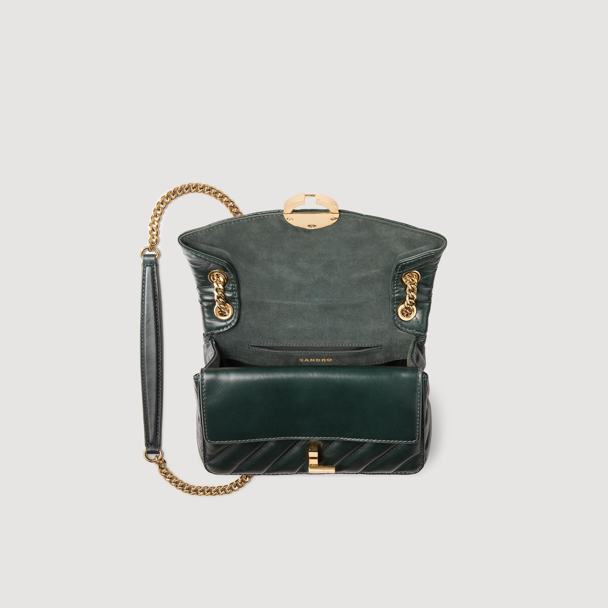 Yza small plain leather bag