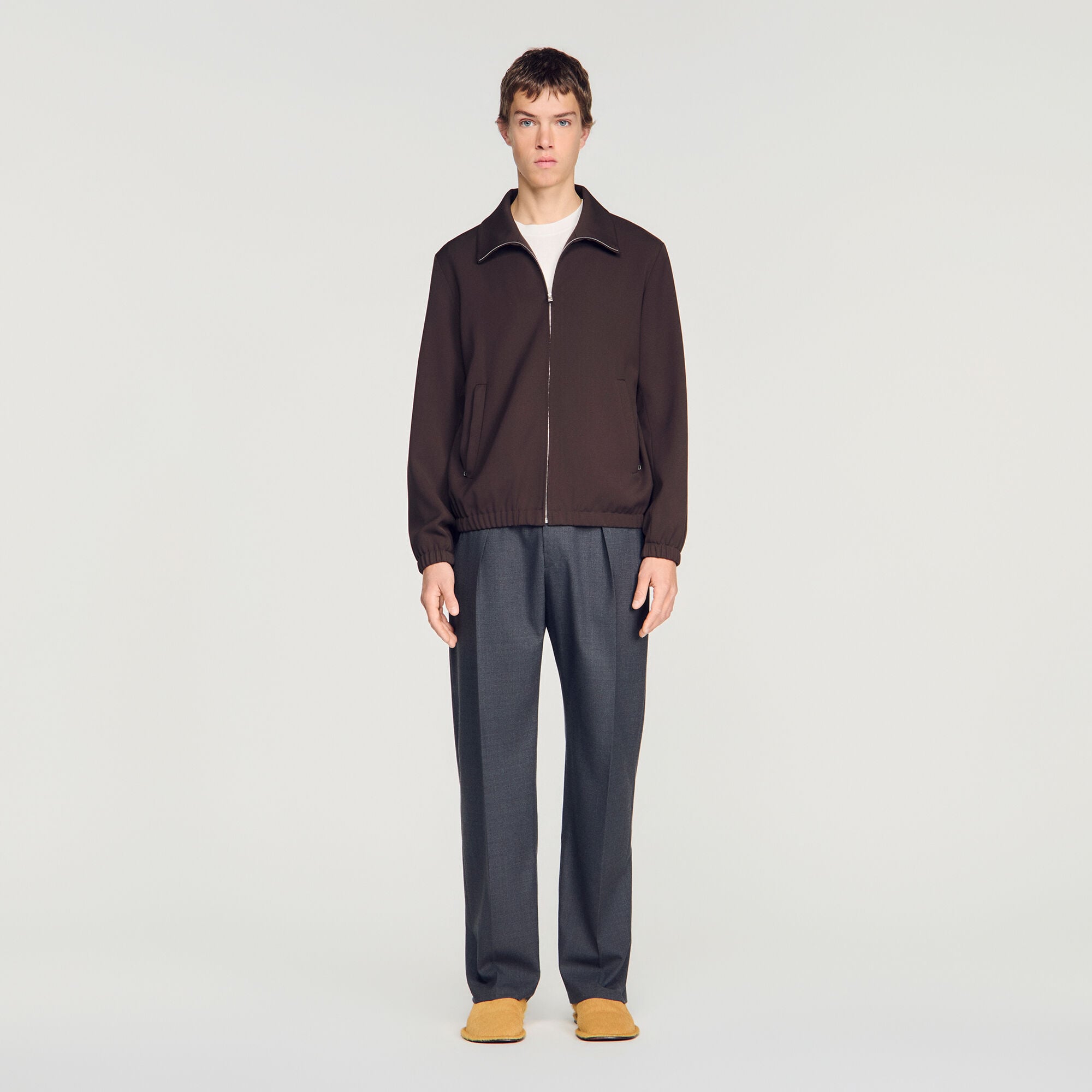 Wool zip-up jacket - Mixte | Sandro