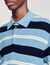 Polo rayé en maille