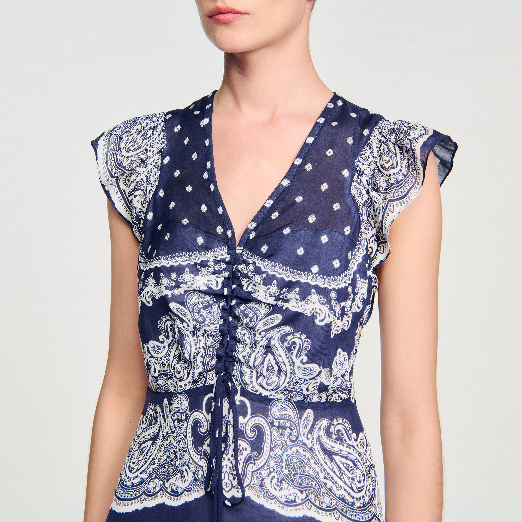Robe courte à imprimé bandana