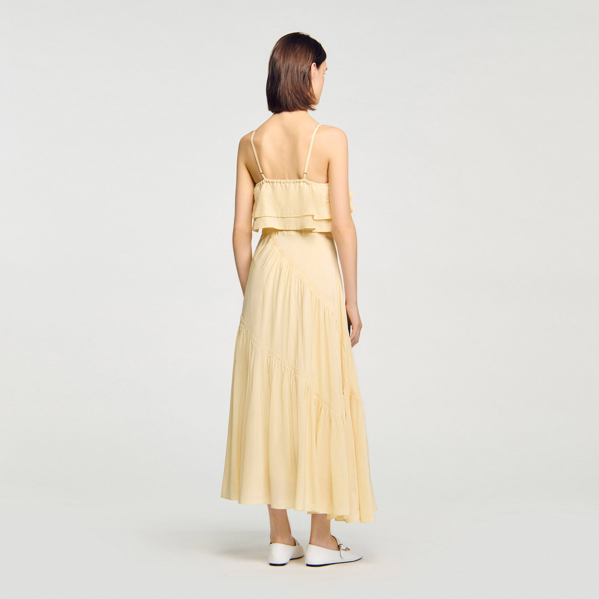 Ruffled maxi dress