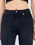 Straight-cut jeans with raw edges