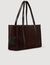 Soft suede shopping bag