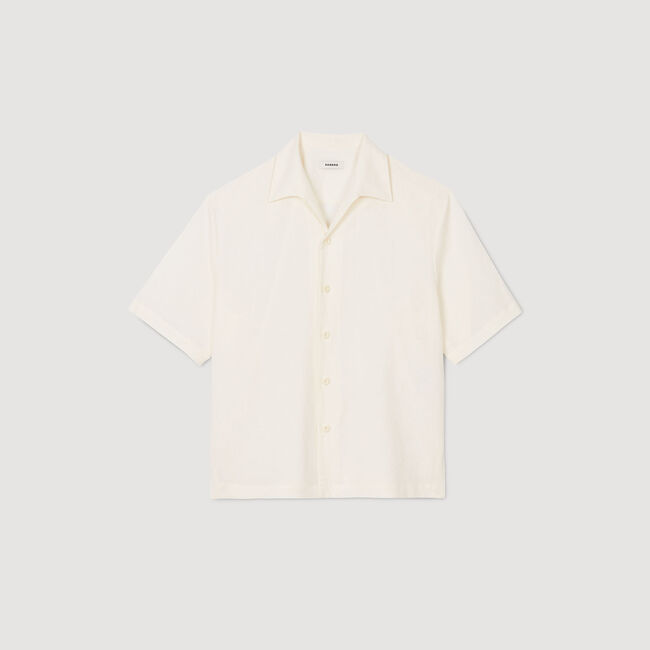 Chemise en coton et lin
