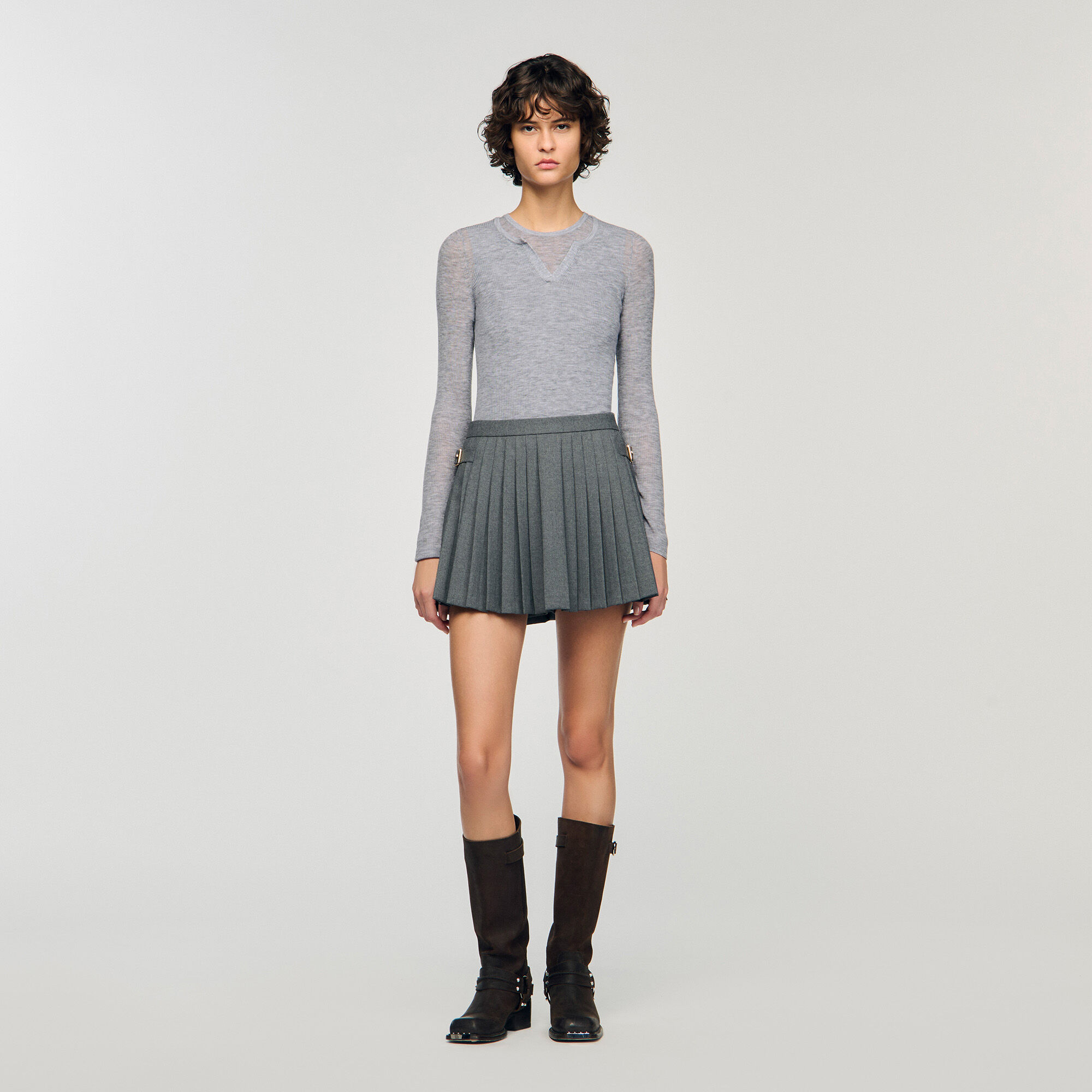Jupe short à plis