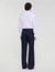 Pantalon large de costume en laine