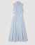 Stripy embroidered maxi dress