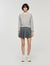 Cardigan zippé à col perlé 