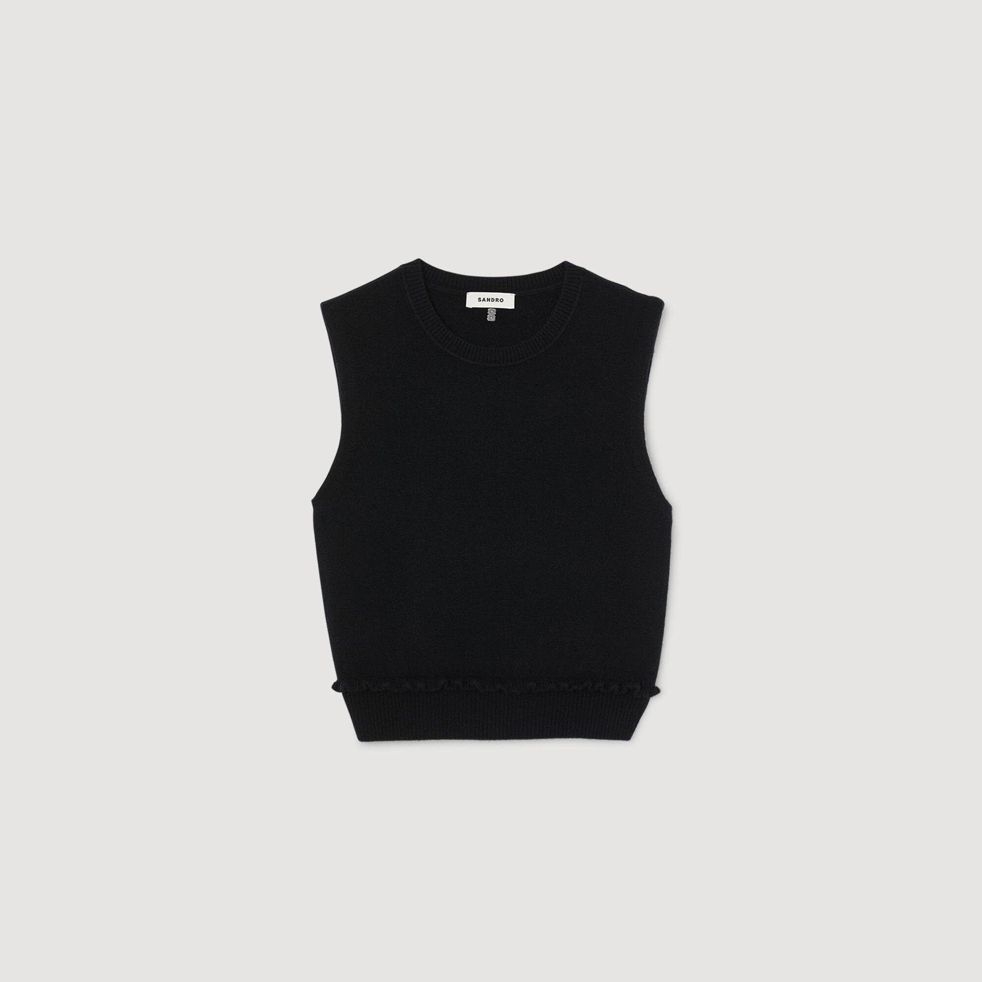 Ruffled cropped jumper