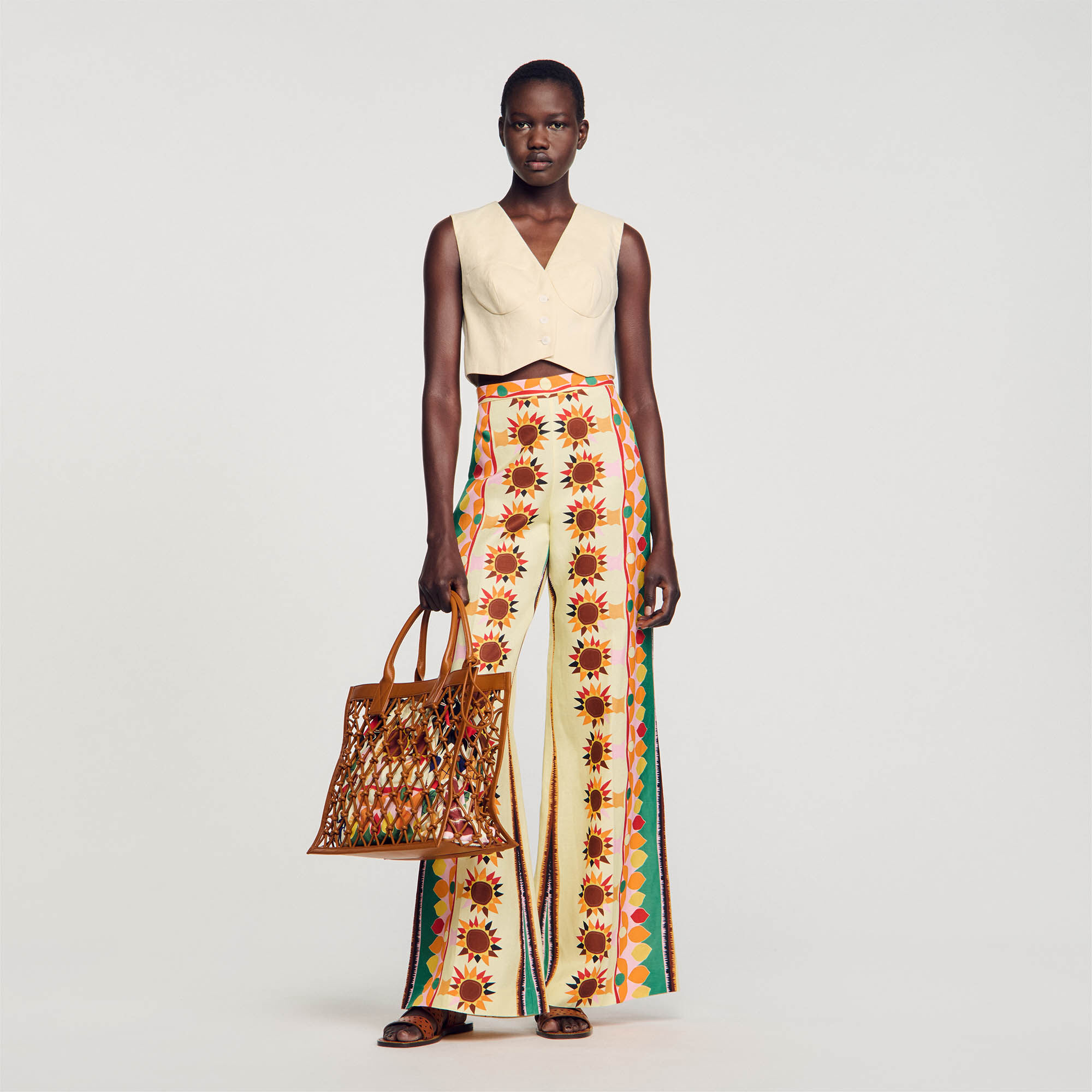 Pantalon fluide imprimé femme 2025