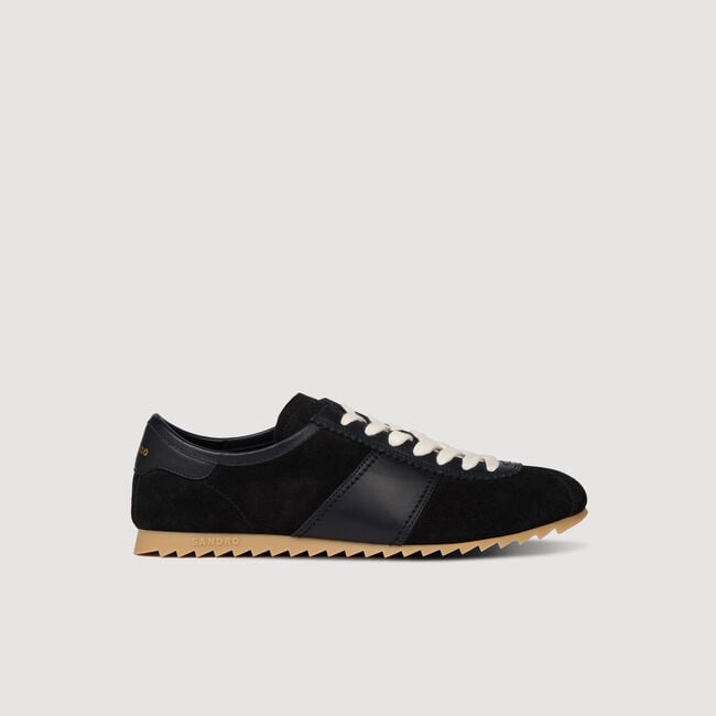 Niedrige Leder- & Wildledersneakers